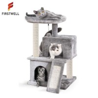 Wholesale Sisal Modern small Climbing Scratch Pet Scratcher Wood Condo Furniture Tower Cat Tree